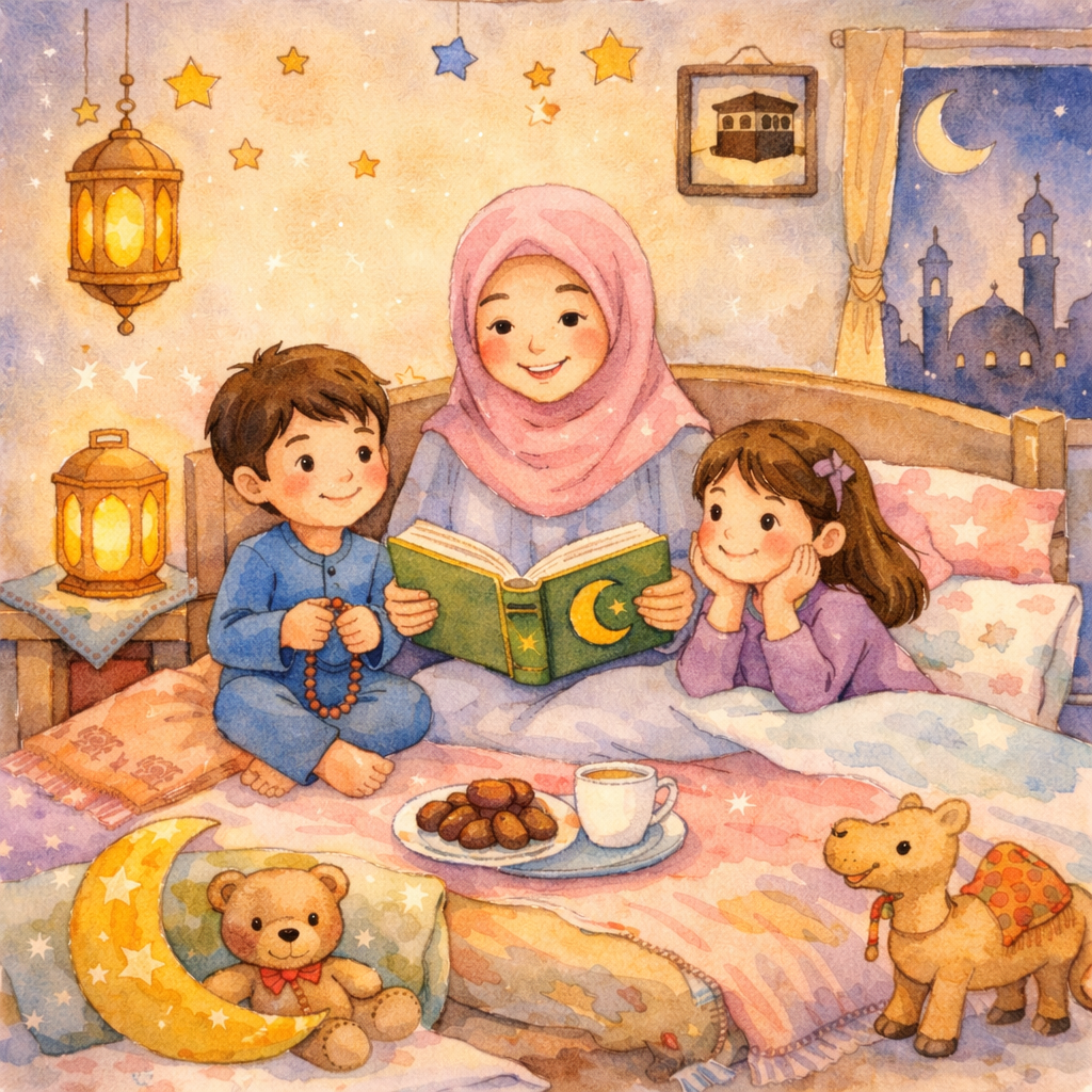 Ramadan Bedtime Routine: Incorporating Dhikr and Stories