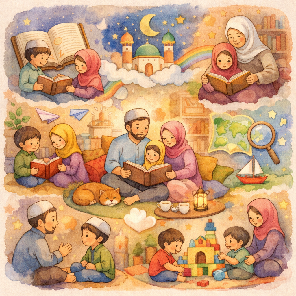 7 Benefits of Reading Together as a Muslim Family
