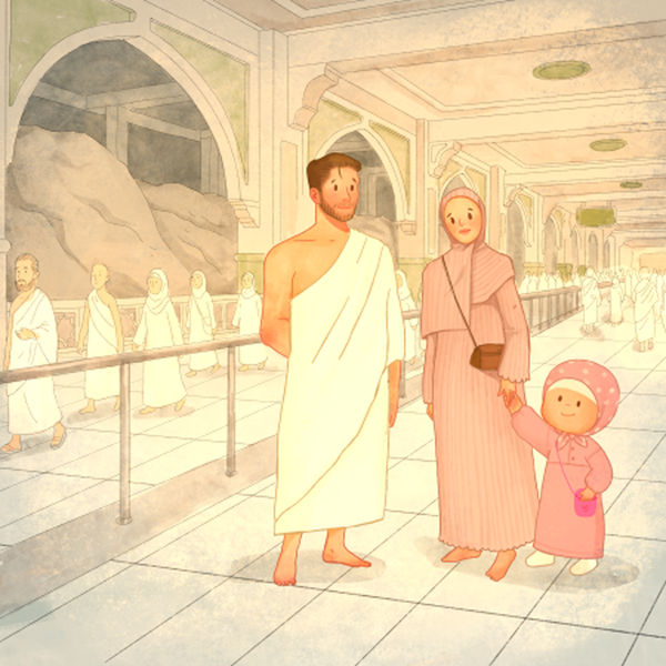 Personalised Hajj Journey Islamic Book For Kids | Girls Version