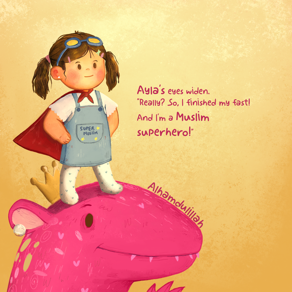 Personalised First Ramadan Adventure Islamic Book For Kids | Girls Version