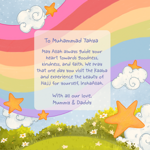 Personalised Hajj Journey Islamic Book For Kids | Boys Version